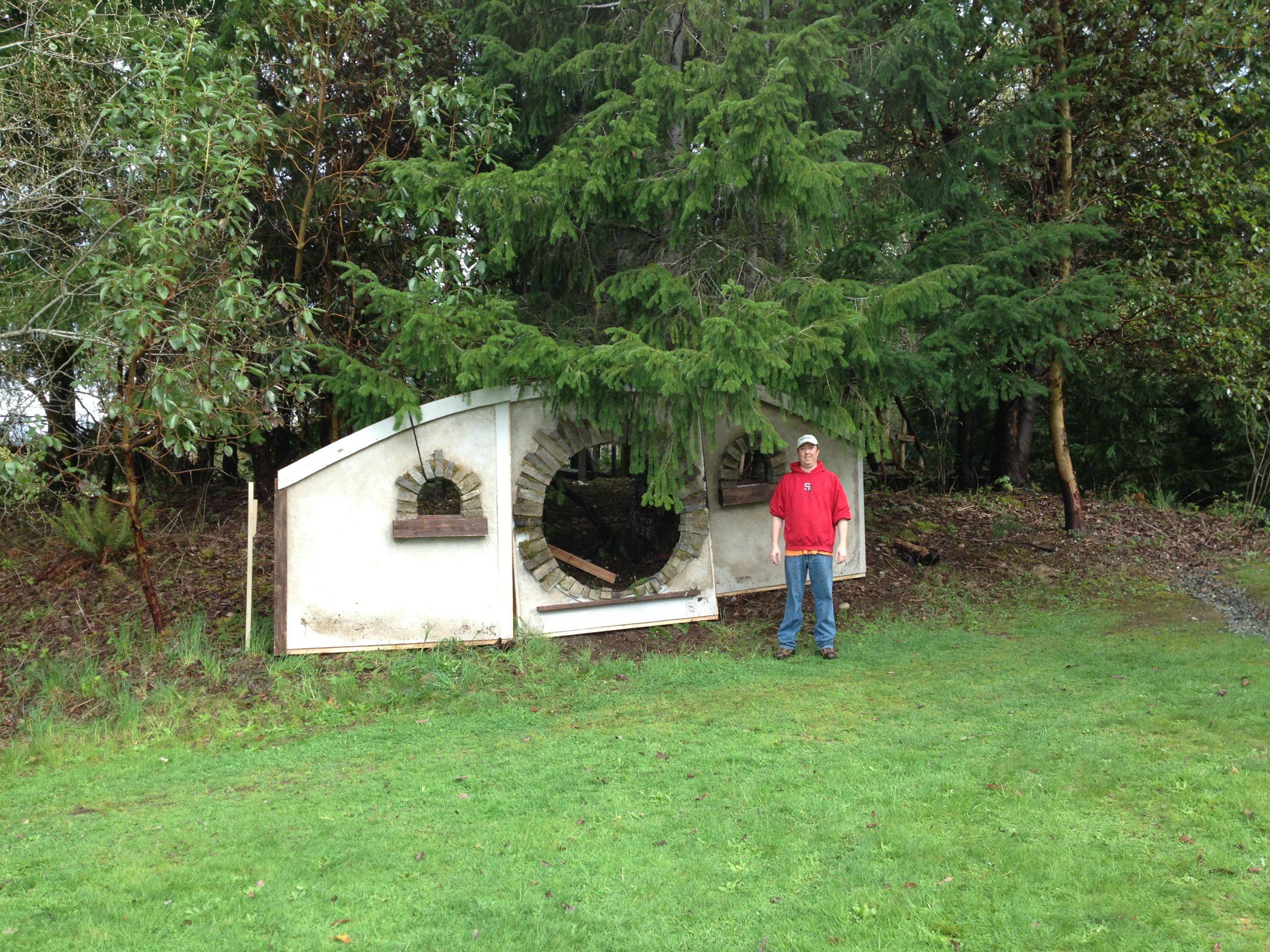 02 - Facade mocked up - me for scale 02 - Facade mocked up - me for scale